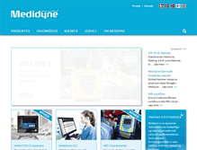 Tablet Screenshot of medidyne.dk